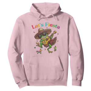 Funny Cinco De Mayo Frog Playing Guitar Hoodie Lets Fiesta TS12 Light Pink Print Your Wear