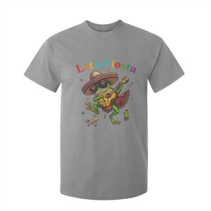 Funny Cinco De Mayo Frog Playing Guitar T Shirt For Kid Lets Fiesta TS12 Sport Gray Print Your Wear