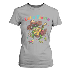 Funny Cinco De Mayo Frog Playing Guitar T Shirt For Women Lets Fiesta TS12 Sport Gray Print Your Wear