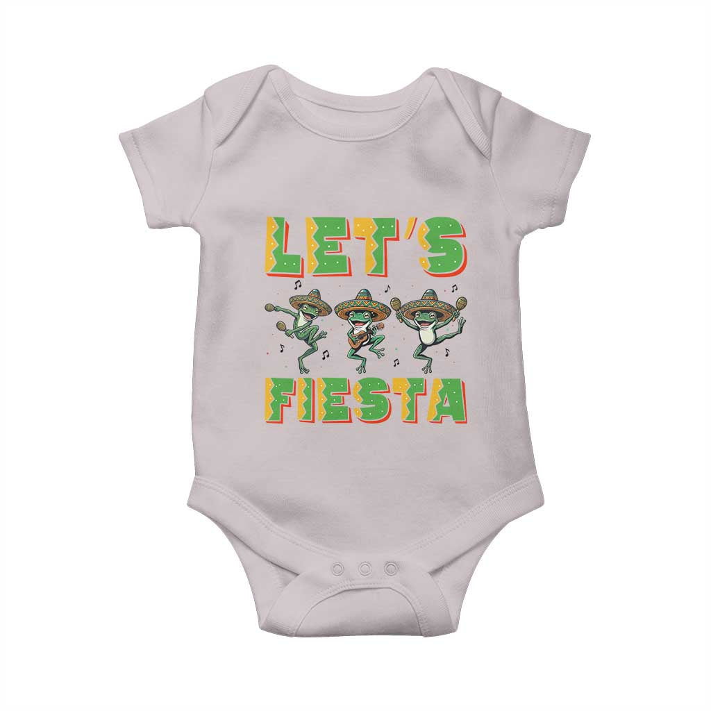 Funny Mariachi Frog Guitar Fiesta Baby Onesie Cinco De Mayo Gift TS12 Ice Gray Print Your Wear