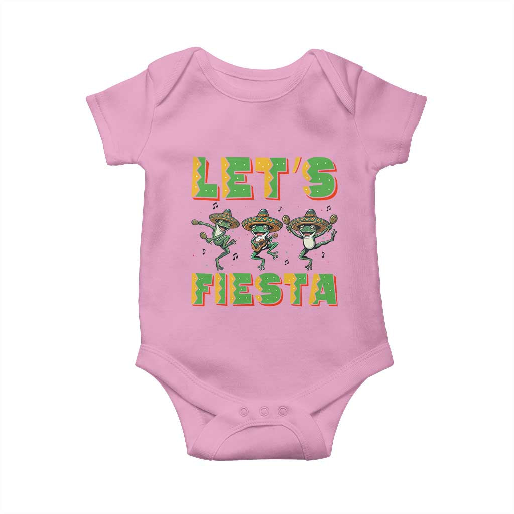 Funny Mariachi Frog Guitar Fiesta Baby Onesie Cinco De Mayo Gift TS12 Light Pink Print Your Wear