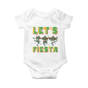 Funny Mariachi Frog Guitar Fiesta Baby Onesie Cinco De Mayo Gift TS12 White Print Your Wear