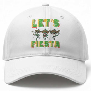 Funny Mariachi Frog Guitar Fiesta Baseball Cap Cinco De Mayo Gift TS12 Print Your Wear