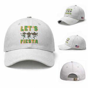 Funny Mariachi Frog Guitar Fiesta Baseball Cap Cinco De Mayo Gift TS12 Baseball Cap Universal Fit White Print Your Wear