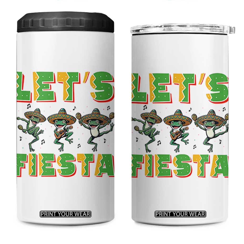 Funny Mariachi Frog Guitar Fiesta 4 in 1 Can Cooler Tumbler Cinco De Mayo Gift TS12 One Size: 16 oz White Print Your Wear