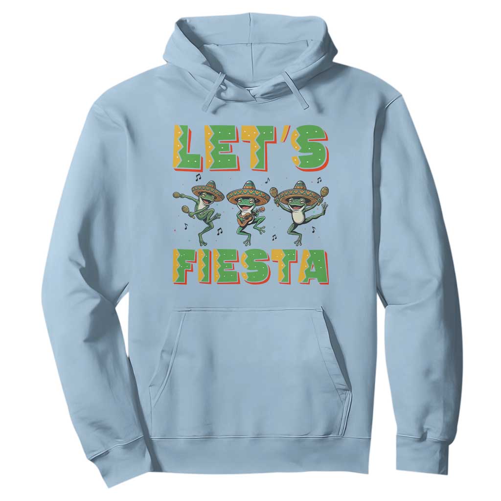 Funny Mariachi Frog Guitar Fiesta Hoodie Cinco De Mayo Gift TS12 Light Blue Print Your Wear