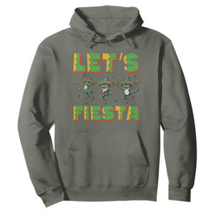 Funny Mariachi Frog Guitar Fiesta Hoodie Cinco De Mayo Gift TS12 Military Green Print Your Wear