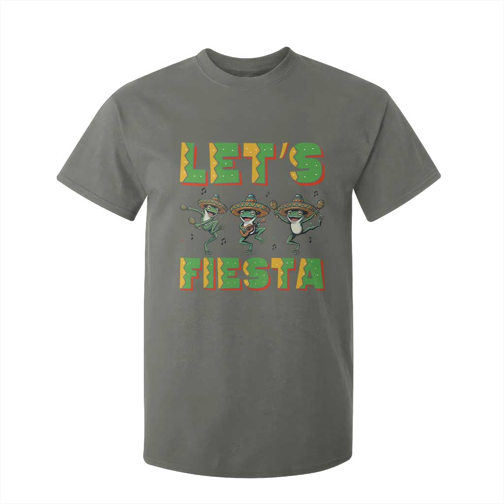 Funny Mariachi Frog Guitar Fiesta T Shirt For Kid Cinco De Mayo Gift TS12 Military Green Print Your Wear