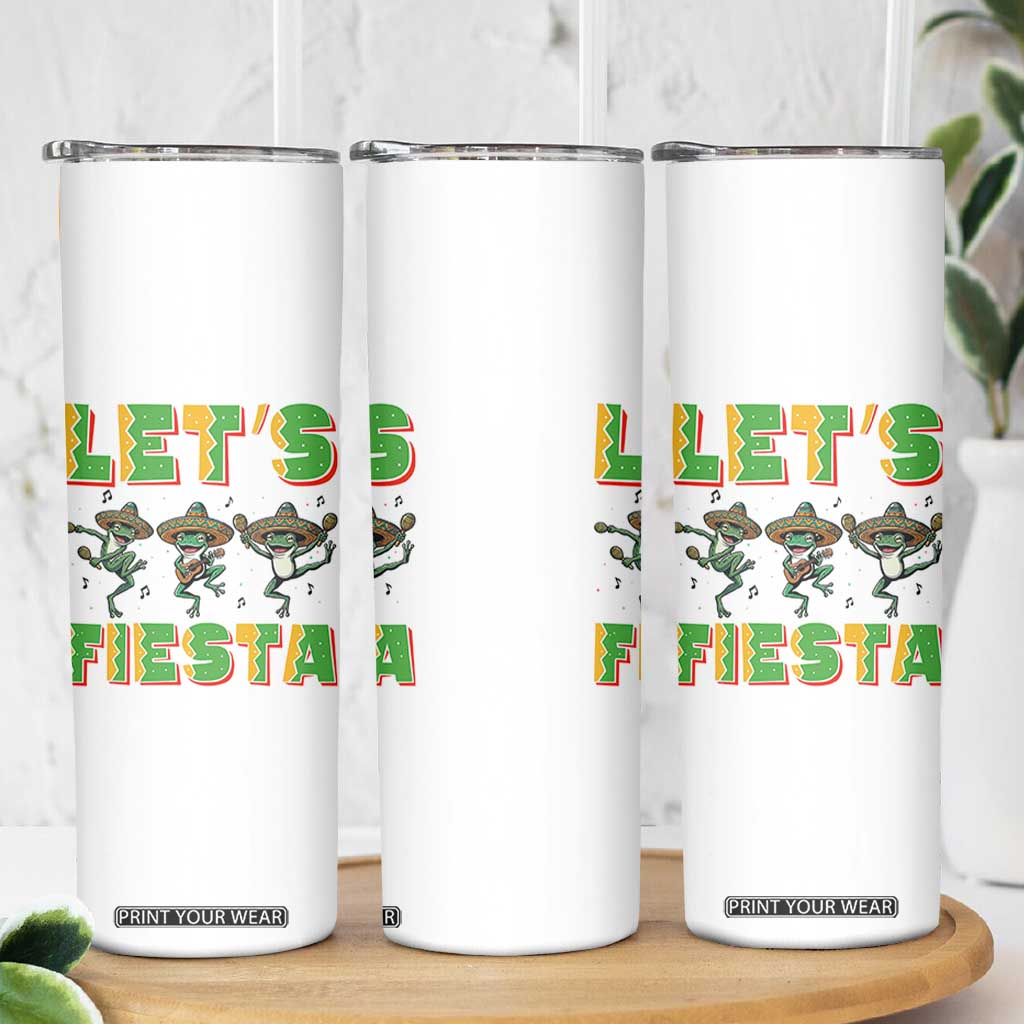 Funny Mariachi Frog Guitar Fiesta Skinny Tumbler Cinco De Mayo Gift TS12 Print Your Wear