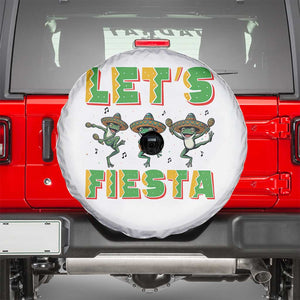 Funny Mariachi Frog Guitar Fiesta Spare Tire Cover Cinco De Mayo Gift TS12 White Print Your Wear