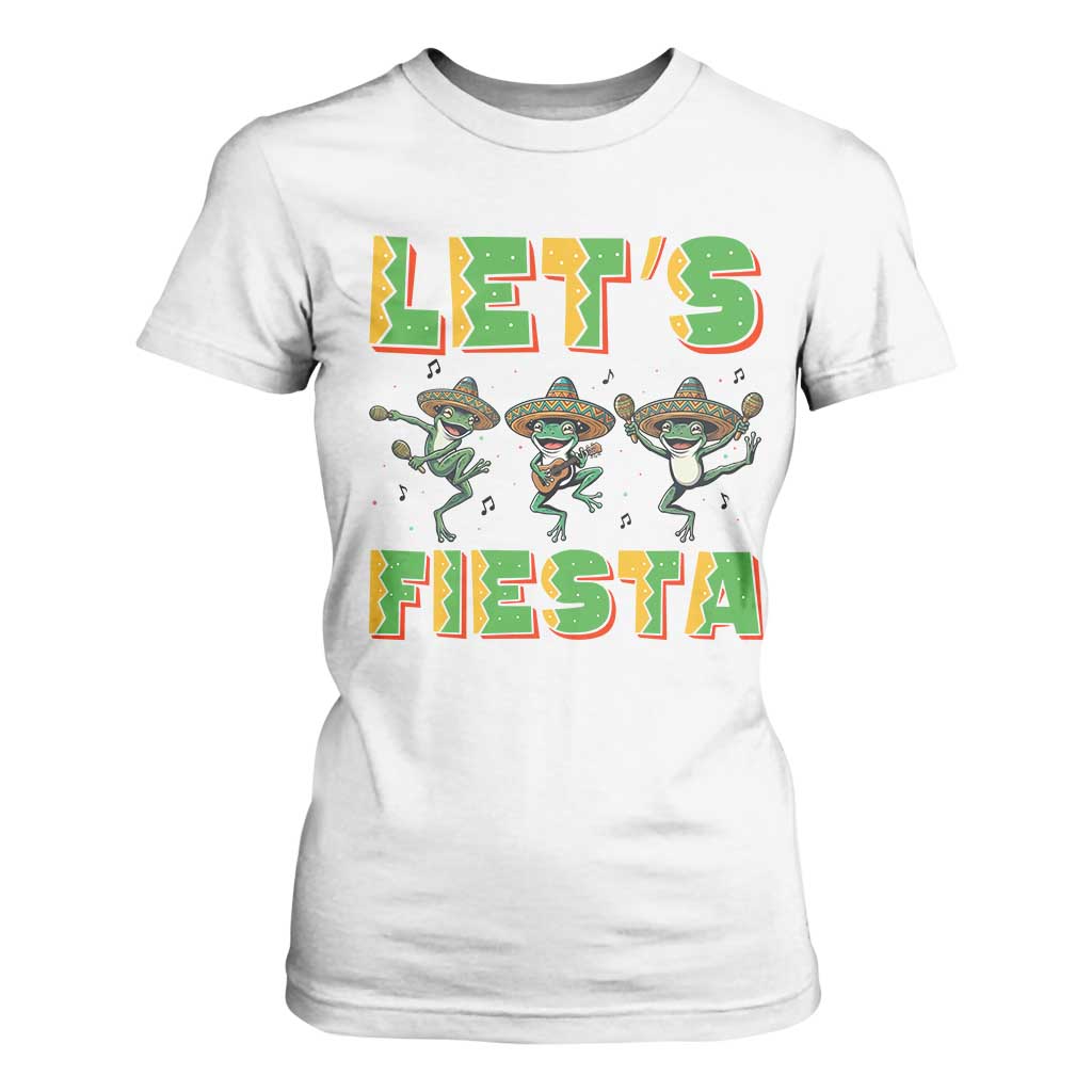 Funny Mariachi Frog Guitar Fiesta T Shirt For Women Cinco De Mayo Gift TS12 White Print Your Wear