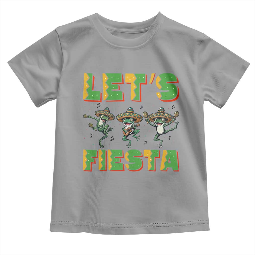 Funny Mariachi Frog Guitar Fiesta Toddler T Shirt Cinco De Mayo Gift TS12 Sport Gray Print Your Wear