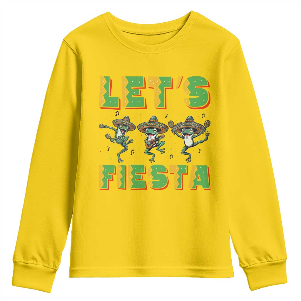Funny Mariachi Frog Guitar Fiesta Youth Sweatshirt Cinco De Mayo Gift TS12 Daisy Print Your Wear