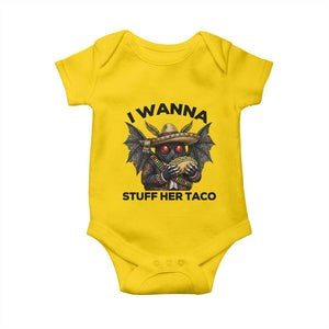 Funny Cinco De Mayo Mothman Baby Onesie I Wanna Stuff Her Taco TS12 Daisy Print Your Wear