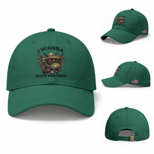 Funny Cinco De Mayo Mothman Baseball Cap I Wanna Stuff Her Taco TS12 Baseball Cap Universal Fit Irish Green Print Your Wear