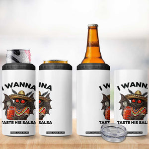 Funny Cinco De Mayo Mothman 4 in 1 Can Cooler Tumbler I Wanna Taste His Salsa TS12 Print Your Wear