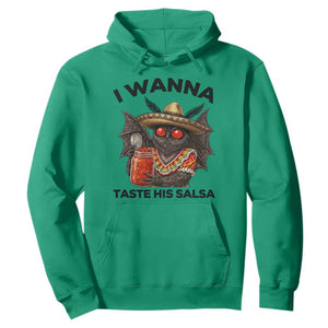 Funny Cinco De Mayo Mothman Hoodie I Wanna Taste His Salsa TS12 Irish Green Print Your Wear