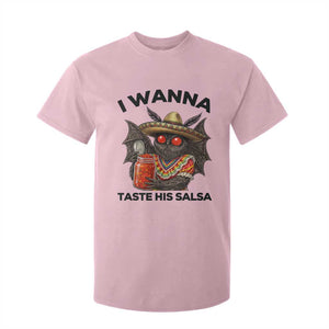 Funny Cinco De Mayo Mothman T Shirt For Kid I Wanna Taste His Salsa TS12 Light Pink Print Your Wear