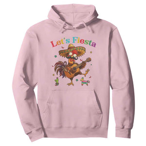 Lets Fiesta Cinco de May Hoodie Funny Chicken Playing Guitar TS12 Light Pink Print Your Wear