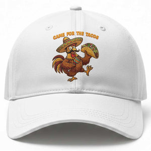 Funny Cinco De Mayo Chicken Baseball Cap Came For The Tacos TS12 Print Your Wear