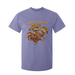 Funny Cinco De Mayo Chicken T Shirt For Kid Came For The Tacos TS12 Violet Print Your Wear