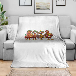Funny Cinco De Mayo Chicken Squad Throw Blanket Mexican Party Celebration Gift TS12 Print Your Wear
