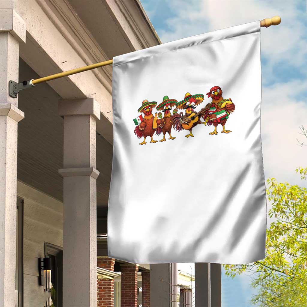 Funny Cinco De Mayo Chicken Squad Garden Flag Mexican Party Celebration Gift TS12 Print Your Wear