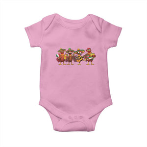 Funny Cinco De Mayo Chicken Squad Baby Onesie Mexican Party Celebration Gift TS12 Light Pink Print Your Wear