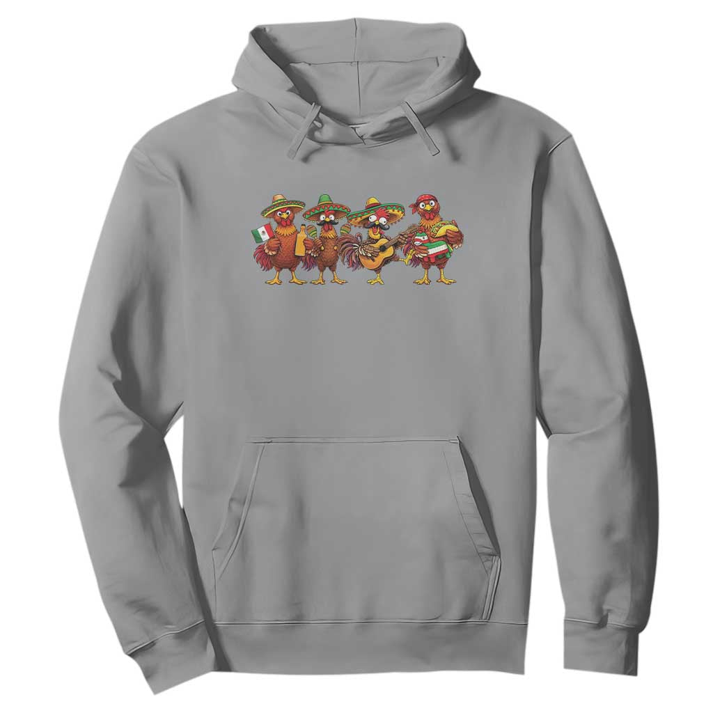 Funny Cinco De Mayo Chicken Squad Hoodie Mexican Party Celebration Gift TS12 Sport Gray Print Your Wear