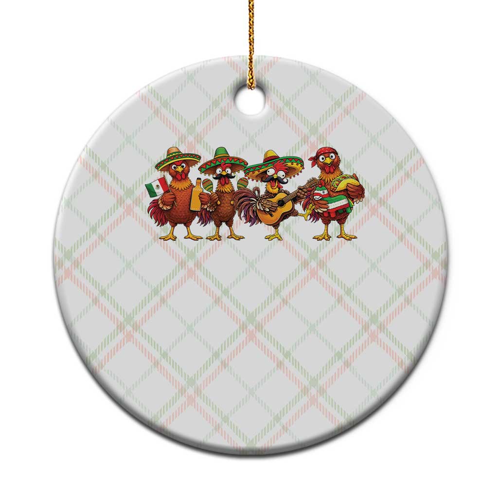 Funny Cinco De Mayo Chicken Squad Ceramic Ornament Mexican Party Celebration Gift TS12 1pc Christmas Plaid Print Your Wear