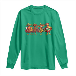 Funny Cinco De Mayo Chicken Squad Long Sleeve Shirt Mexican Party Celebration Gift TS12 Irish Green Print Your Wear