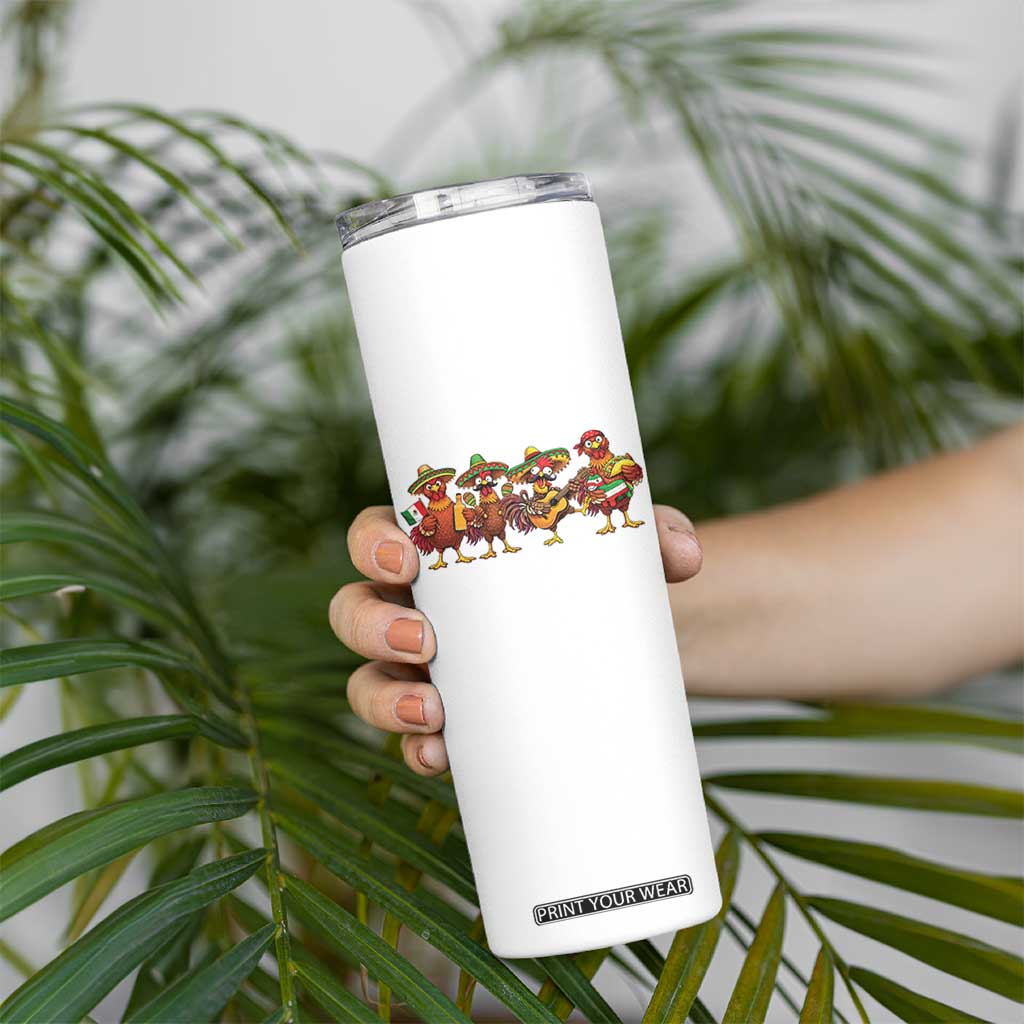 Funny Cinco De Mayo Chicken Squad Skinny Tumbler Mexican Party Celebration Gift TS12 Print Your Wear