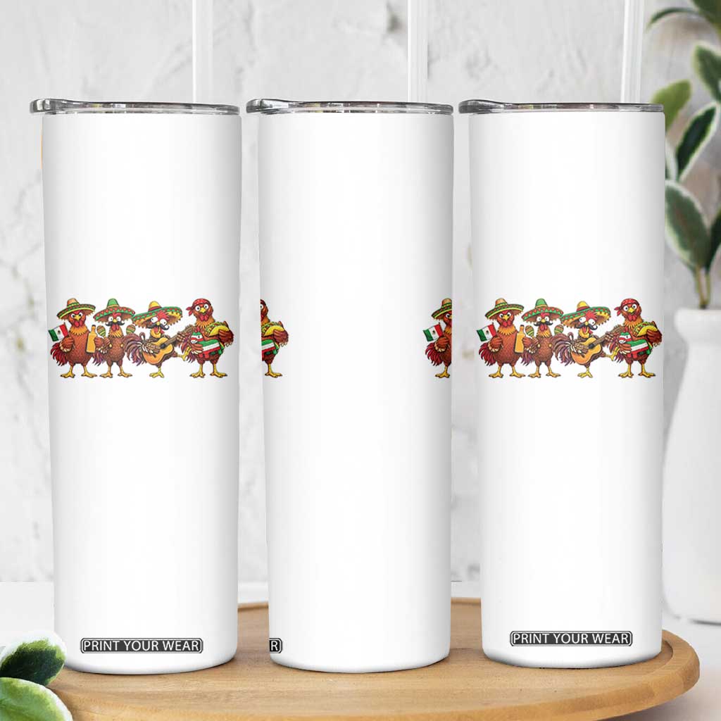 Funny Cinco De Mayo Chicken Squad Skinny Tumbler Mexican Party Celebration Gift TS12 Print Your Wear