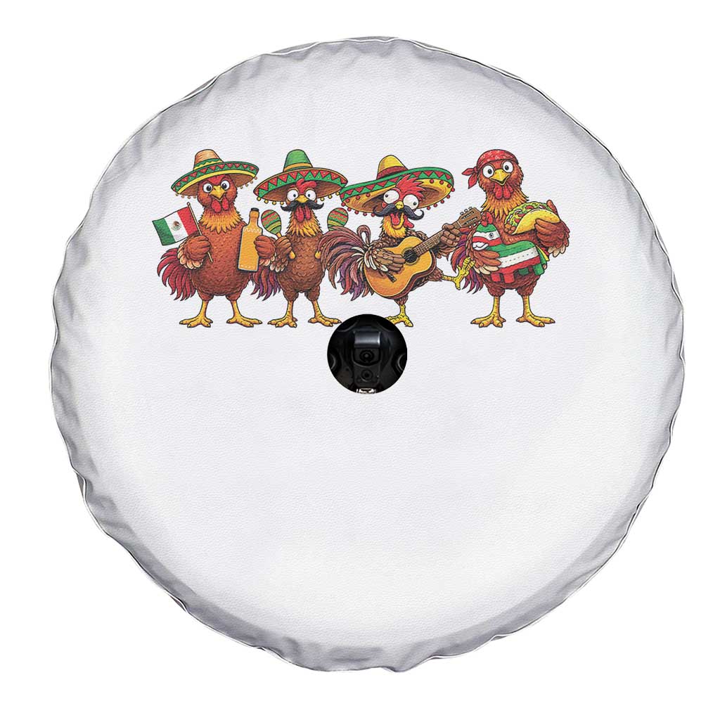 Funny Cinco De Mayo Chicken Squad Spare Tire Cover Mexican Party Celebration Gift TS12 Print Your Wear