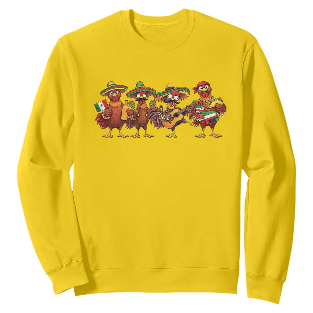 Funny Cinco De Mayo Chicken Squad Sweatshirt Mexican Party Celebration Gift TS12 Daisy Print Your Wear