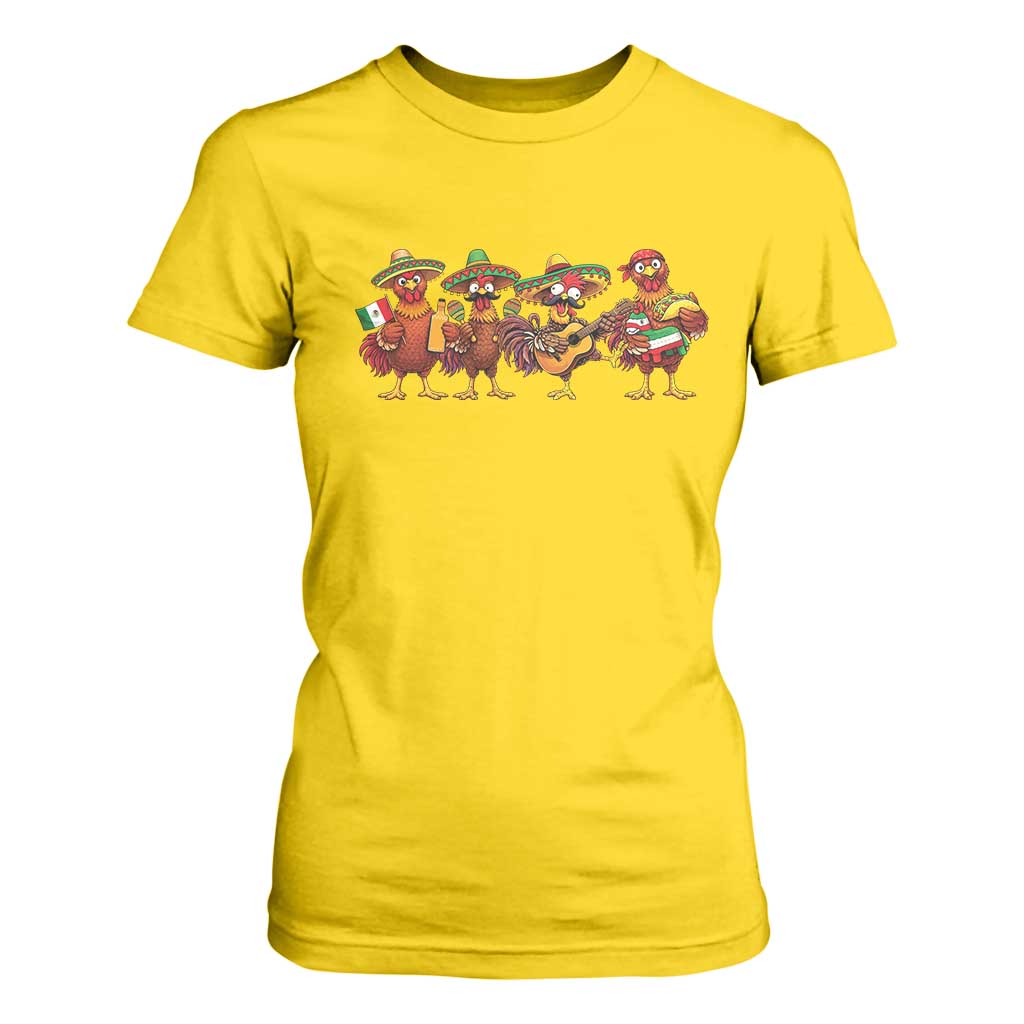 Funny Cinco De Mayo Chicken Squad T Shirt For Women Mexican Party Celebration Gift TS12 Daisy Print Your Wear