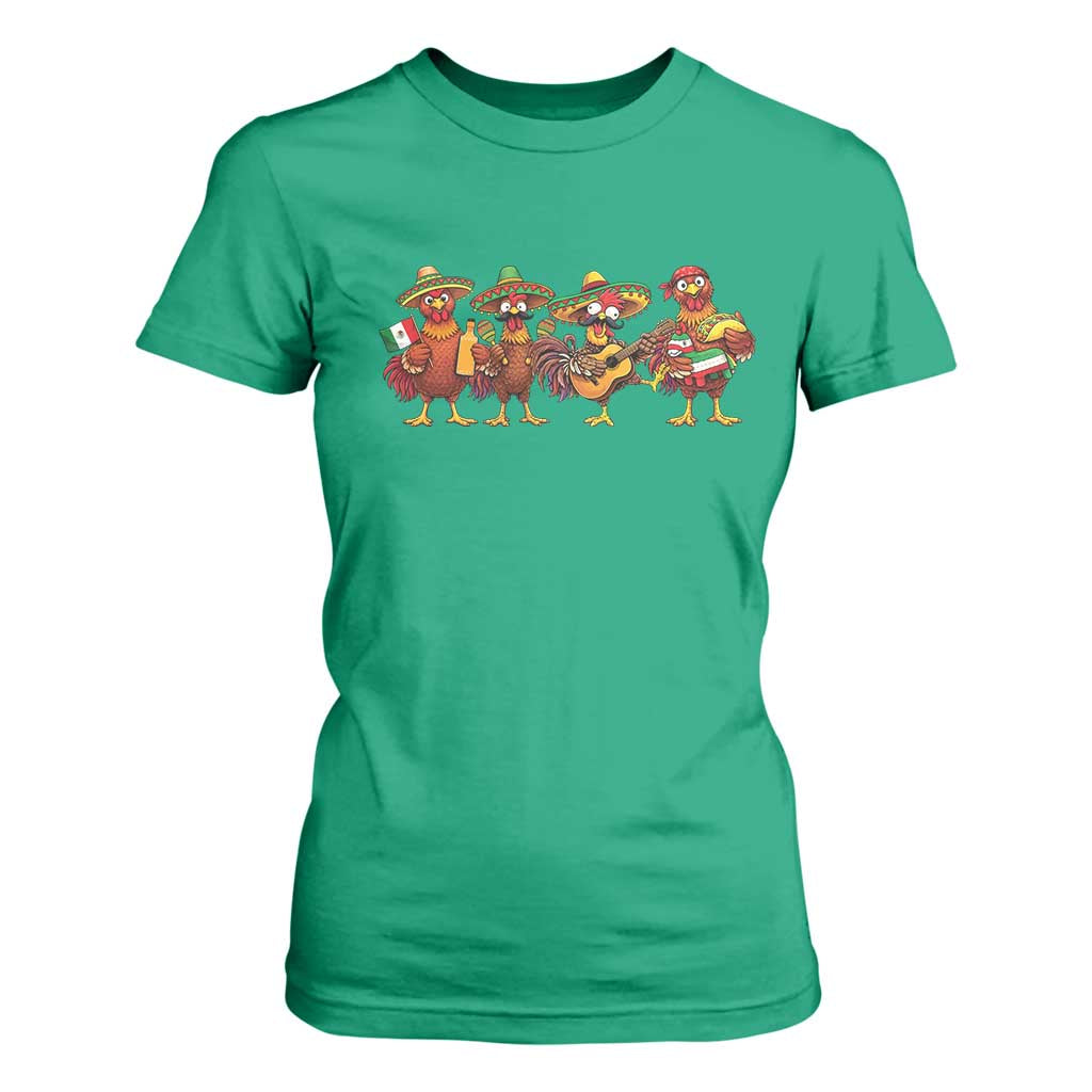 Funny Cinco De Mayo Chicken Squad T Shirt For Women Mexican Party Celebration Gift TS12 Irish Green Print Your Wear