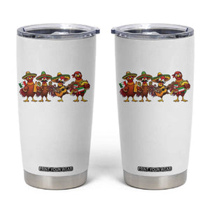 Funny Cinco De Mayo Chicken Squad Tumbler Cup Mexican Party Celebration Gift TS12 White Print Your Wear