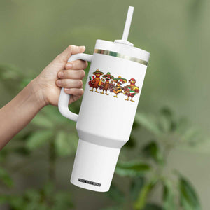 Funny Cinco De Mayo Chicken Squad Tumbler With Handle Mexican Party Celebration Gift TS12 Print Your Wear