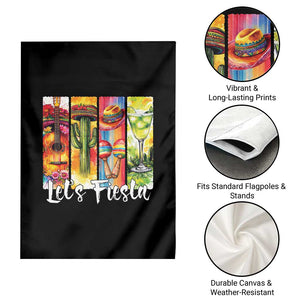 Lets Fiesta Garden Flag Funny Cinco De Mayo Party Celebration TS12 Print Your Wear
