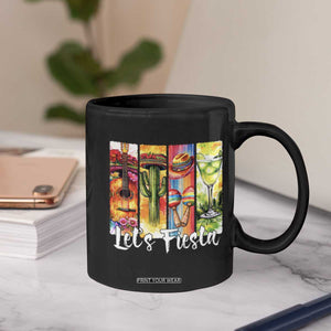 Lets Fiesta Coffee Mug Funny Cinco De Mayo Party Celebration TS12 Print Your Wear