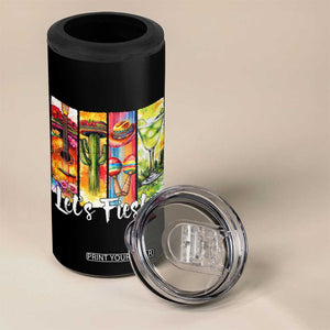 Lets Fiesta 4 in 1 Can Cooler Tumbler Funny Cinco De Mayo Party Celebration TS12 Print Your Wear