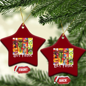 Lets Fiesta Ceramic Ornament Funny Cinco De Mayo Party Celebration TS12 Print Your Wear