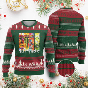 Lets Fiesta Ugly Christmas Sweater Funny Cinco De Mayo Party Celebration TS12 Red Green Print Your Wear