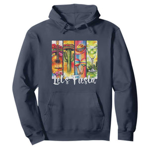 Lets Fiesta Hoodie Funny Cinco De Mayo Party Celebration TS12 Navy Print Your Wear