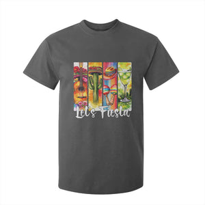 Lets Fiesta T Shirt For Kid Funny Cinco De Mayo Party Celebration TS12 Dark Heather Print Your Wear