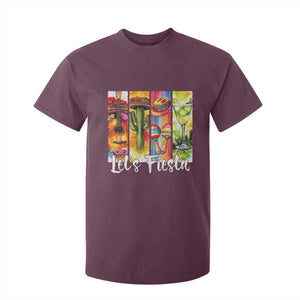 Lets Fiesta T Shirt For Kid Funny Cinco De Mayo Party Celebration TS12 Maroon Print Your Wear