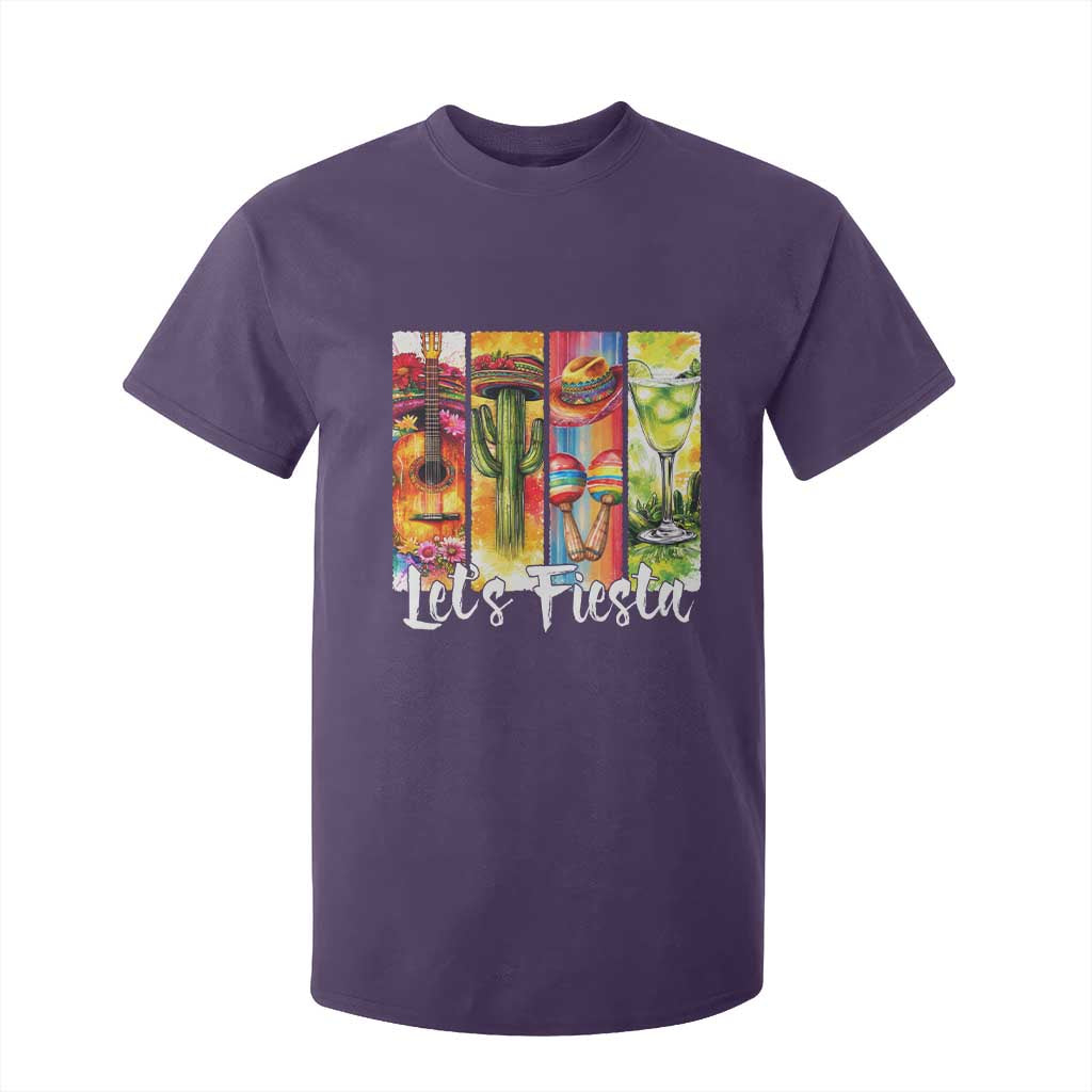 Lets Fiesta T Shirt For Kid Funny Cinco De Mayo Party Celebration TS12 Purple Print Your Wear