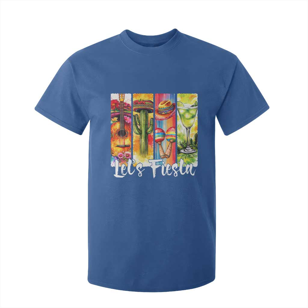 Lets Fiesta T Shirt For Kid Funny Cinco De Mayo Party Celebration TS12 Royal Blue Print Your Wear
