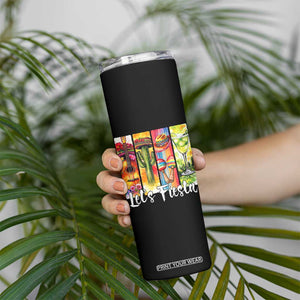 Lets Fiesta Skinny Tumbler Funny Cinco De Mayo Party Celebration TS12 Print Your Wear
